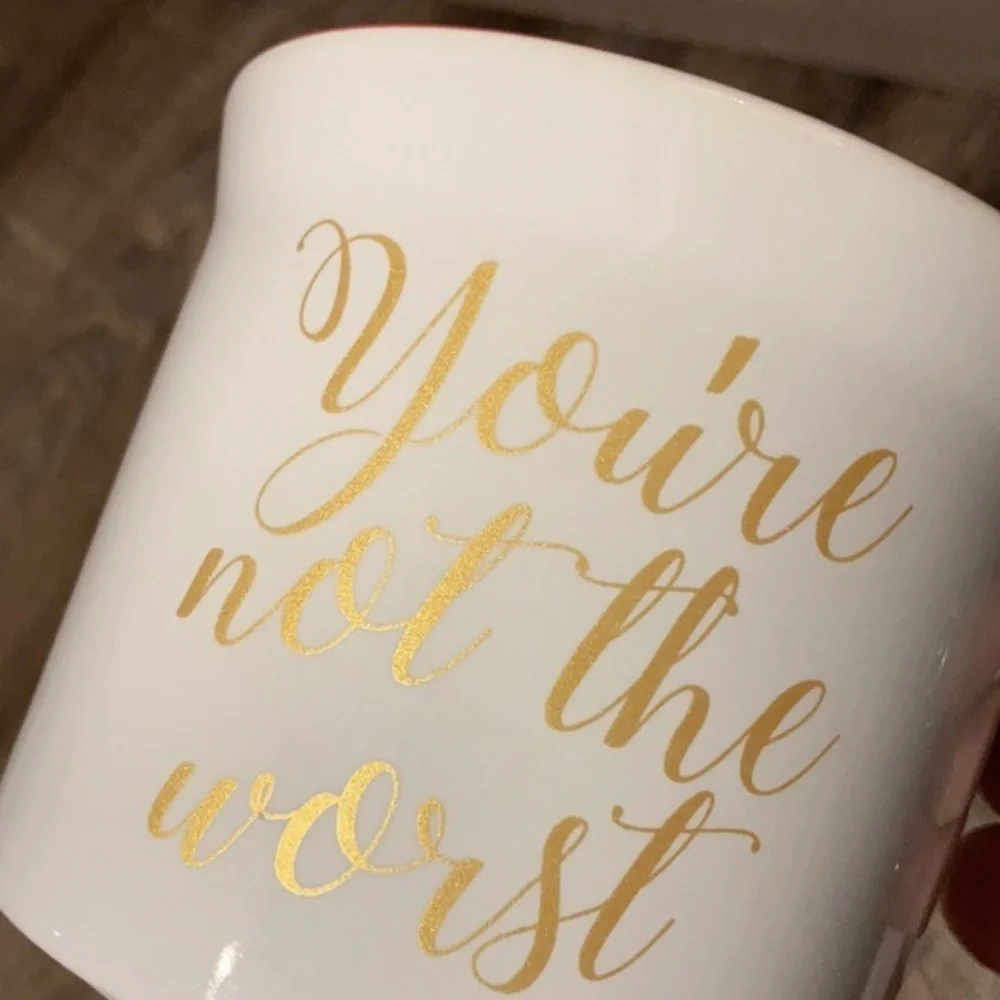 Small Batch You’re Not The Worst oversized ceramic mug Valentine’s gift 16 oz. - Picture 8 of 8